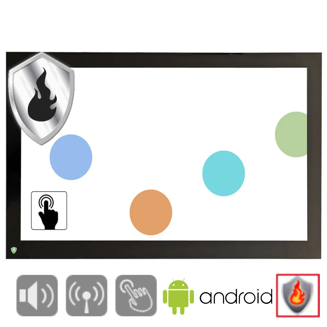 Zertifizierter Brandschutz-Monitor mit Touch-Funktion und Android OS