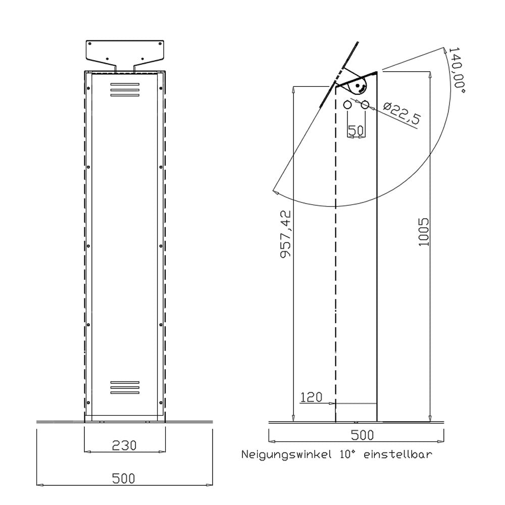 Kiosksystem Info Pult DWS32 32 Zoll Touch