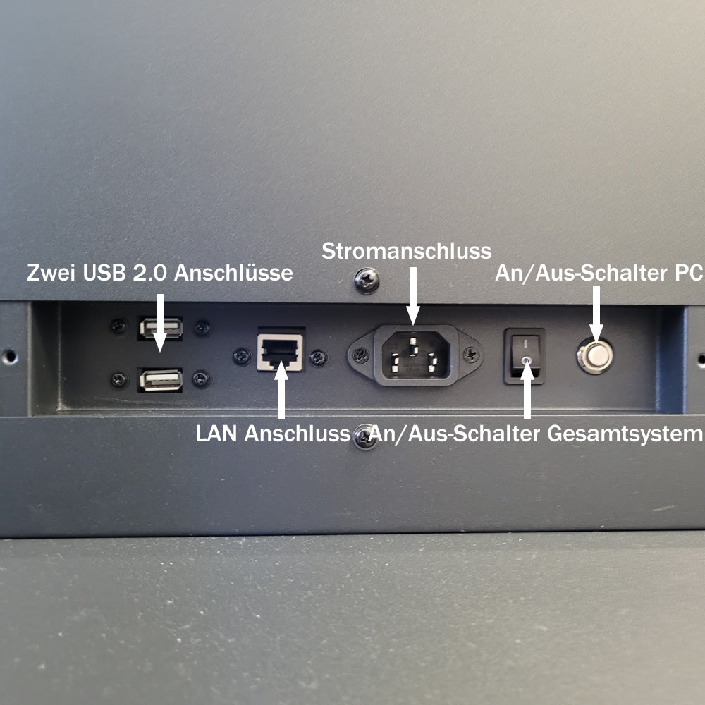 Digitale Werbestele mit Touch-Funktion und Mini PC